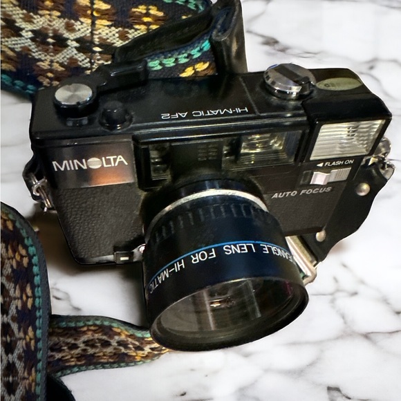Minolta Hi-Matic AF2 Compact 35mm Film Camera,Minolta 38mm Lens,Neck Strap - Picture 6 of 13